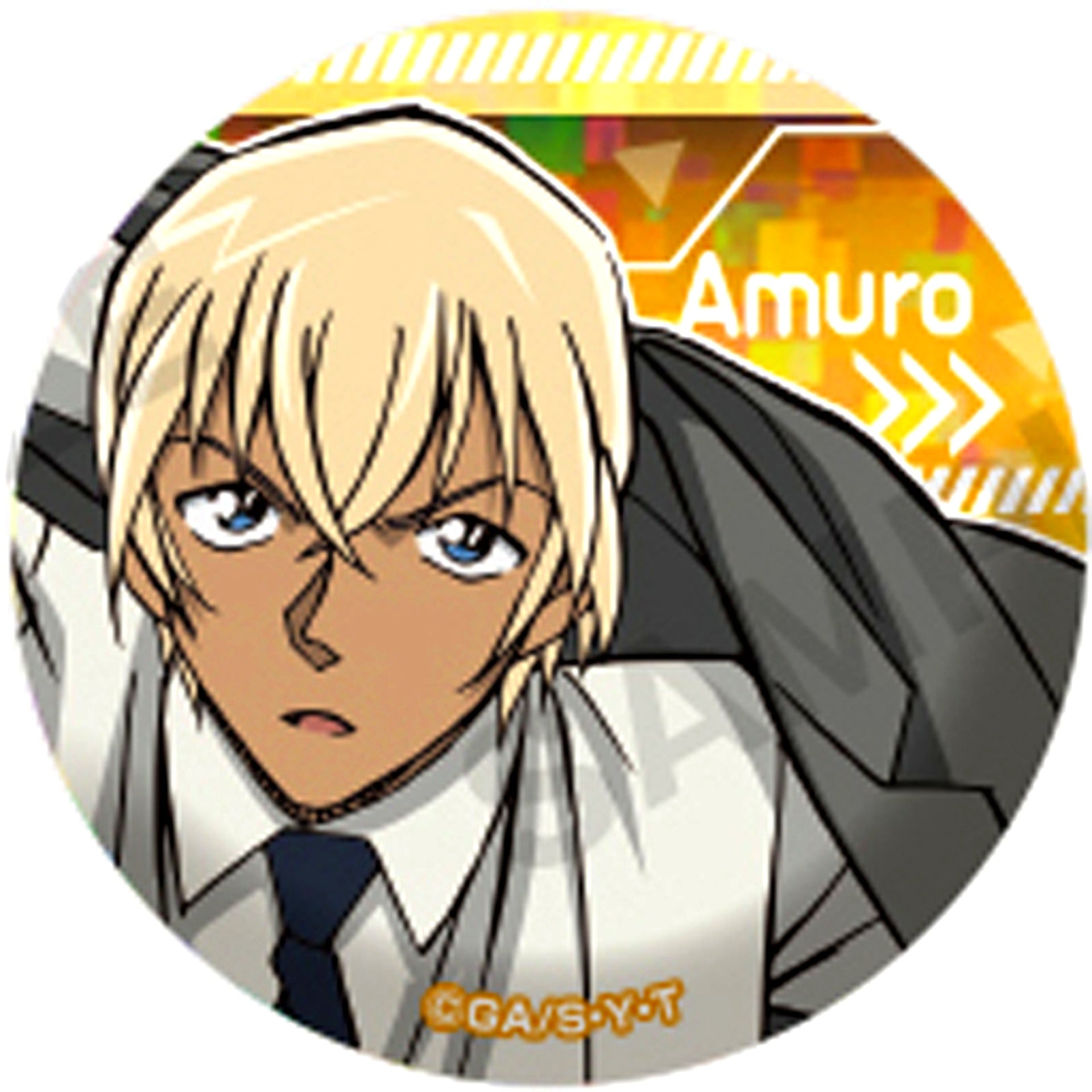 Toru Amuro Holo Ver. Detective Conan Trading Big Button Vol. 2 [USED]