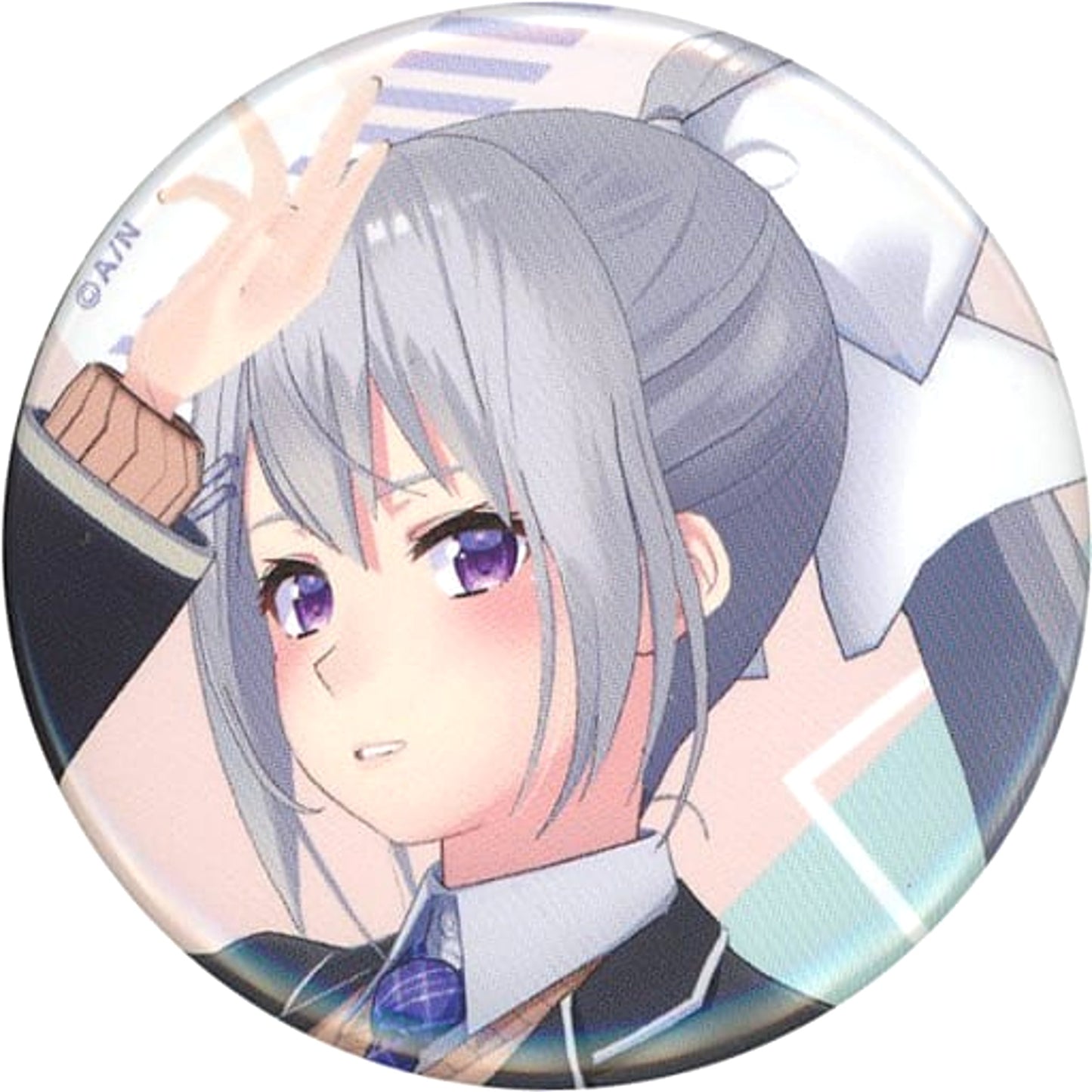 VTuber Nijisanji Kaede Higuchi Facing Left Character Badge Collection Buttons [USED]