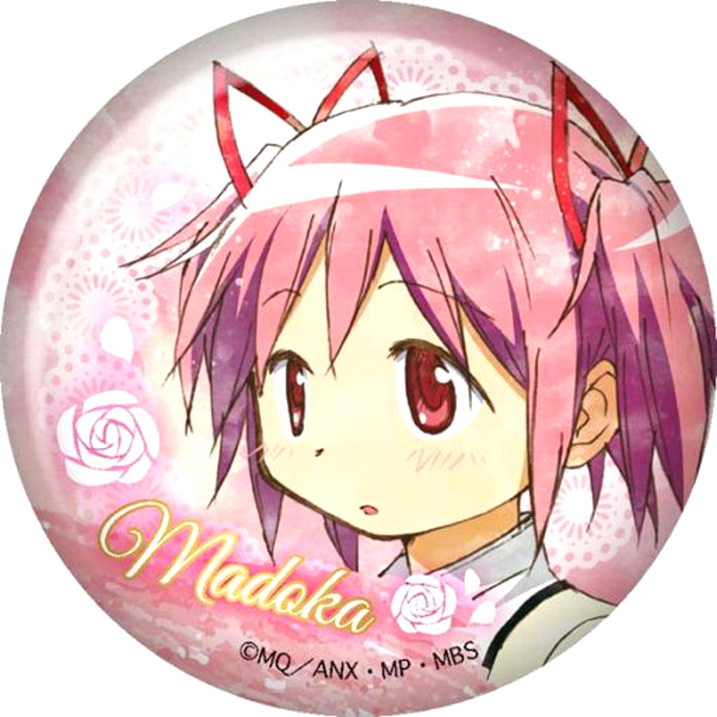 Madoka Kaname Puella Magi Madoka Magica Wet Color Series Button [USED]