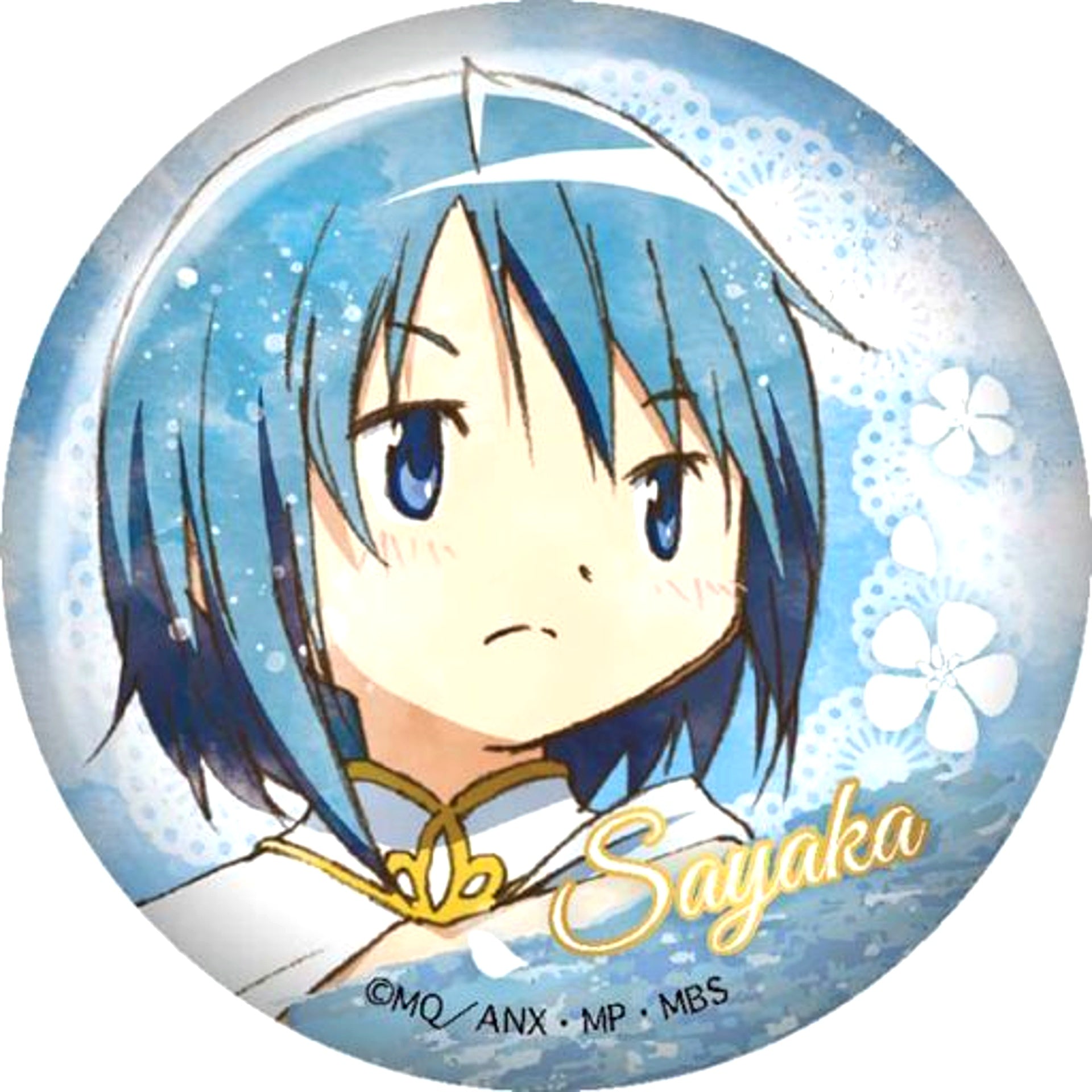 Sayaka Miki Puella Magi Madoka Magica Wet Color Series Button [USED]