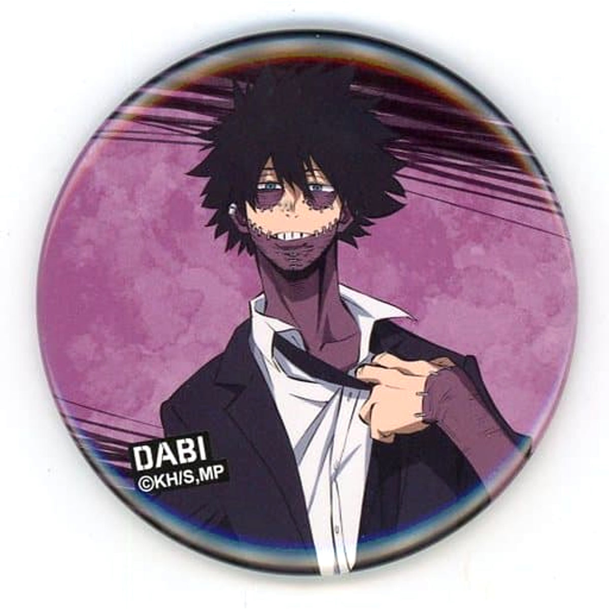 My Hero Academia Dabi Trading Can Badge First Villain Union General Meeting Limited Buttons [USED]