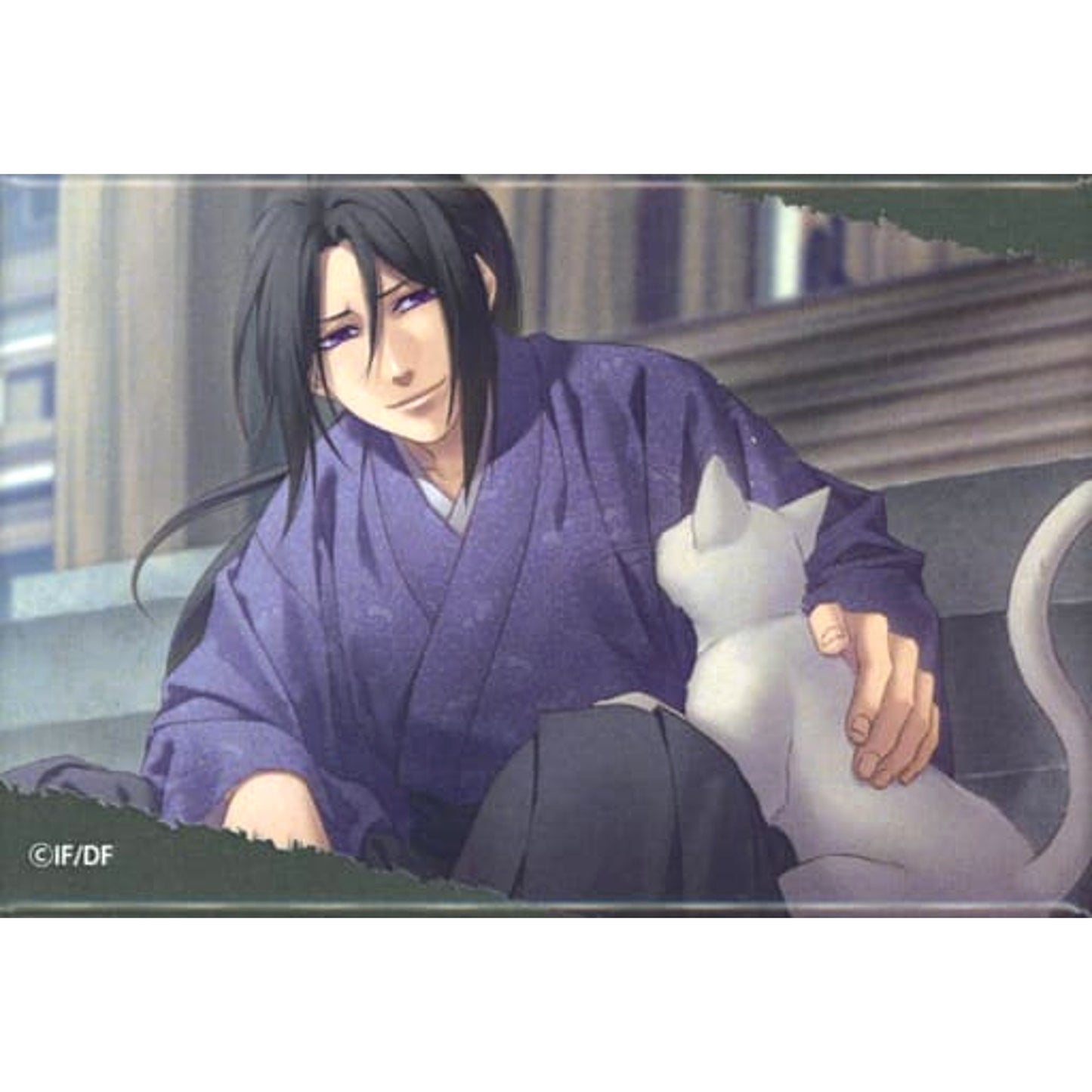 Hakuouki Shinkai: Reimeiroku Toshizo Hijikata Square Can Badge The Character Shop Limited Buttons [USED]