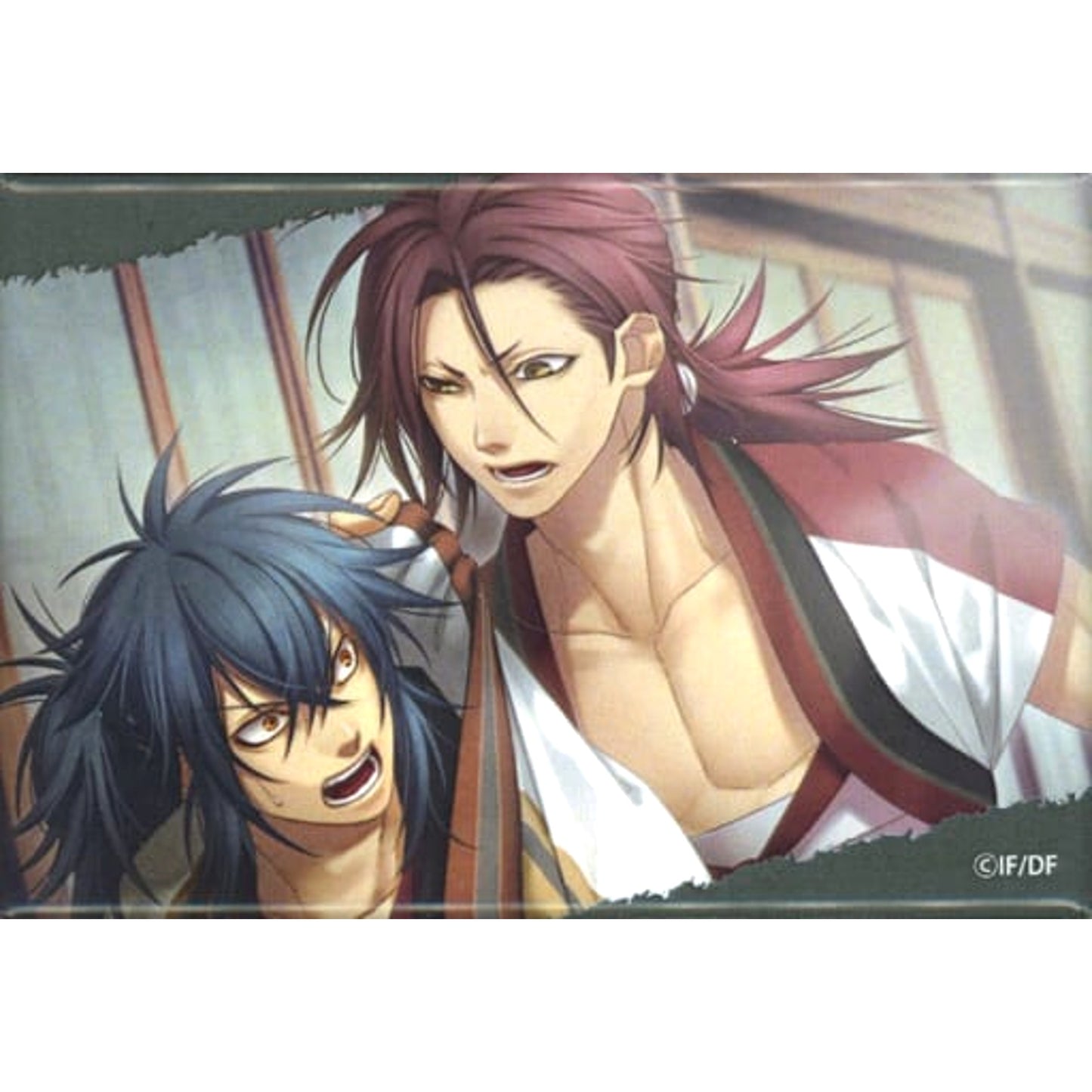 Ryunosuke Ibuki Sanosuke Harada Hakuouki Shinkai: Reimeiroku Square Button The Character Shop Limited [USED]