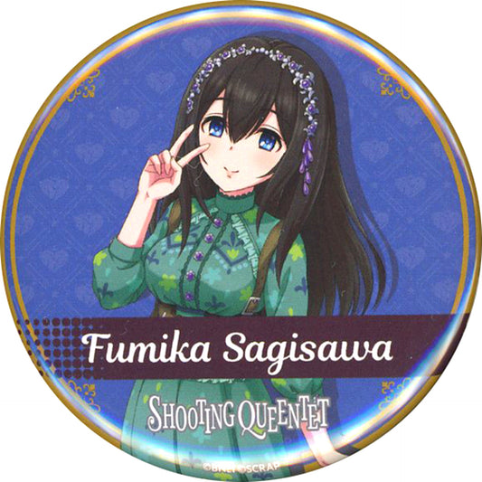 Fumika Sagisawa The Idolmaster Cinderella Girls x SCRAP SHOOTING QUEENTET Hanarete itemo Produce Trading Badge [USED]