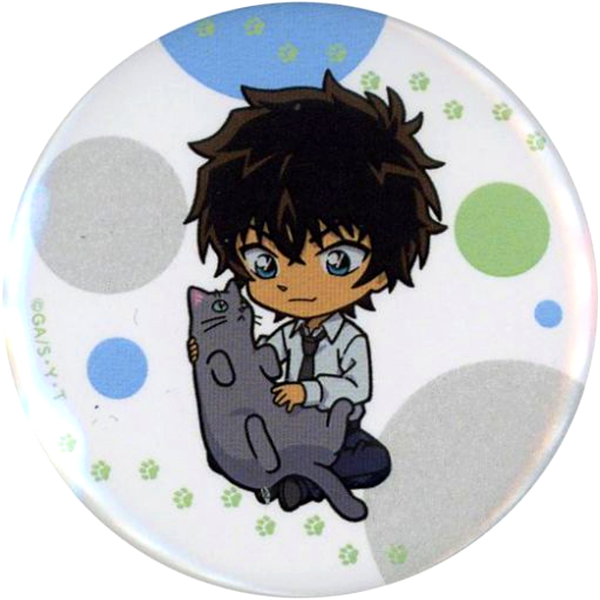 Jinpei Matsuda Detective Conan Button Deformed Cat Ver. [USED]