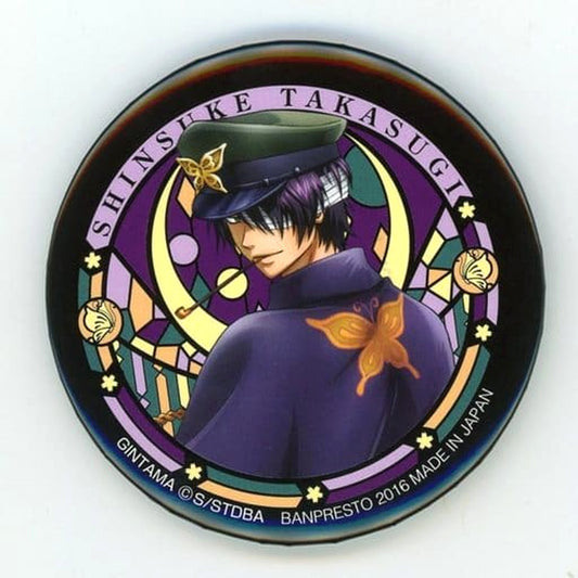 Gintama Shinsuke Takasugi Can Badge Ichiban Cafe Fukkoku! Kabukicho Men's Collection Limited Buttons [USED]