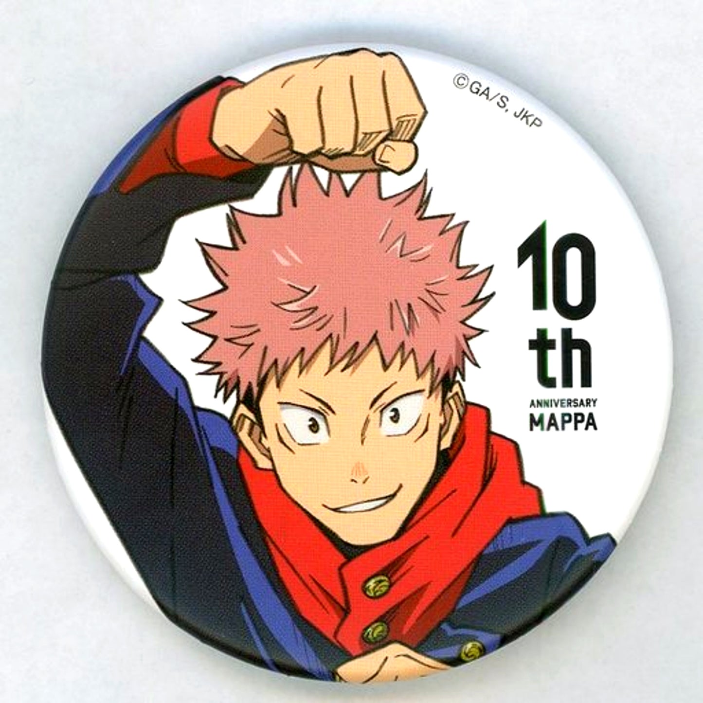 Yuji Itadori Jujutsu Kaisen Button MAPPA 10th ANNIVERSARY Goods [USED]