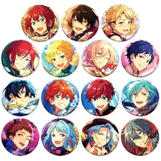 Ensemble Stars!! Tsukasa Suo & Others Evecolle Can Badge 2021 Spring Idol Side All 15 Types Set Buttons [USED]
