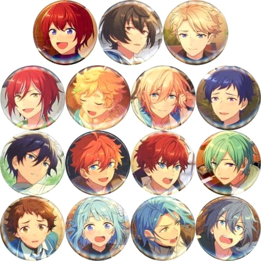 Ensemble Stars!! Tsukasa Suo & Others Evecolle Can Badge 2021 Spring Casual Side All 15 Types Set Buttons [USED]