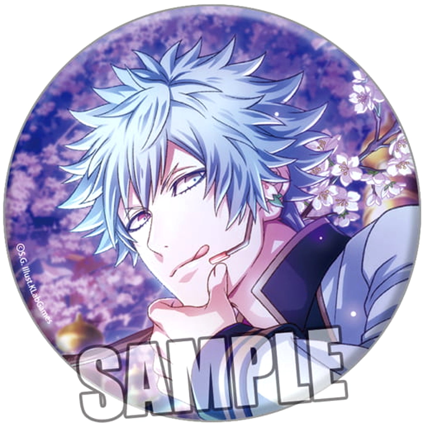 Uta no Prince Sama Shining Live Ranmaru Kurosaki Can Badge Sakura Fubuki, Hana Kagari no Yoru Another Shot Ver. Buttons [USED]