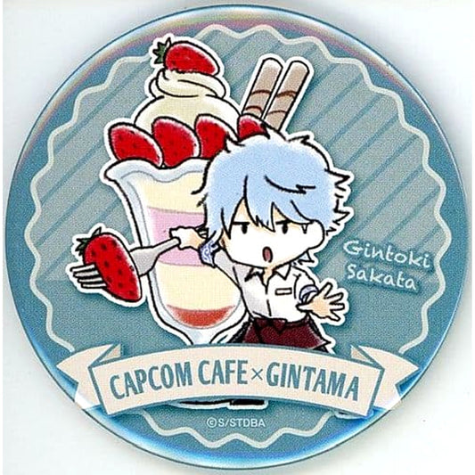 Gintama Gintoki Sakata Can Badge Part 2 Capcom Cafe X Gintama 2nd Edition Limited Buttons [USED]