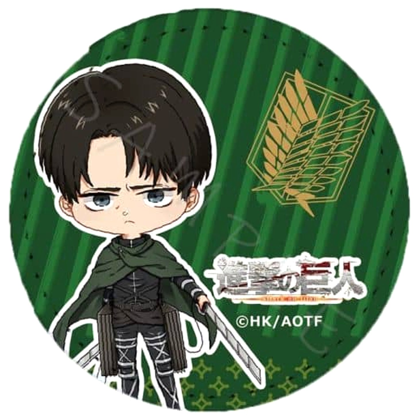 Attack on Titan The Final Season Levi SE Leather Badge Part 3 Buttons [USED]