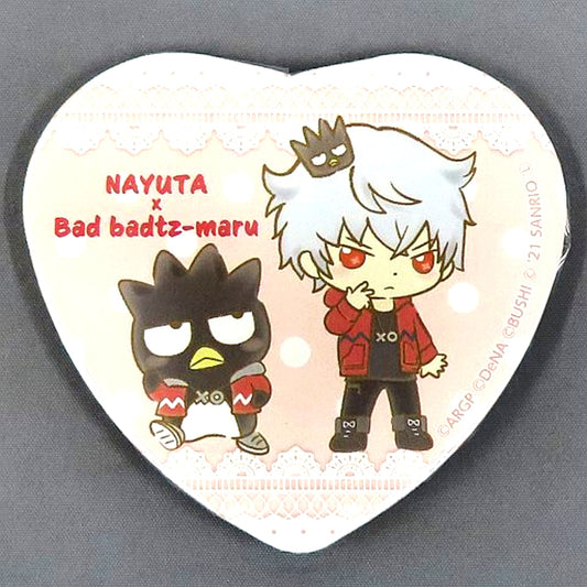 Nayuta Asahi x Bad Badtz-Maru BanG Dream! Argonavis x Sanrio Characters Trading Heart Shape Button B Animate Ikebukuro Main Store Limited [USED]