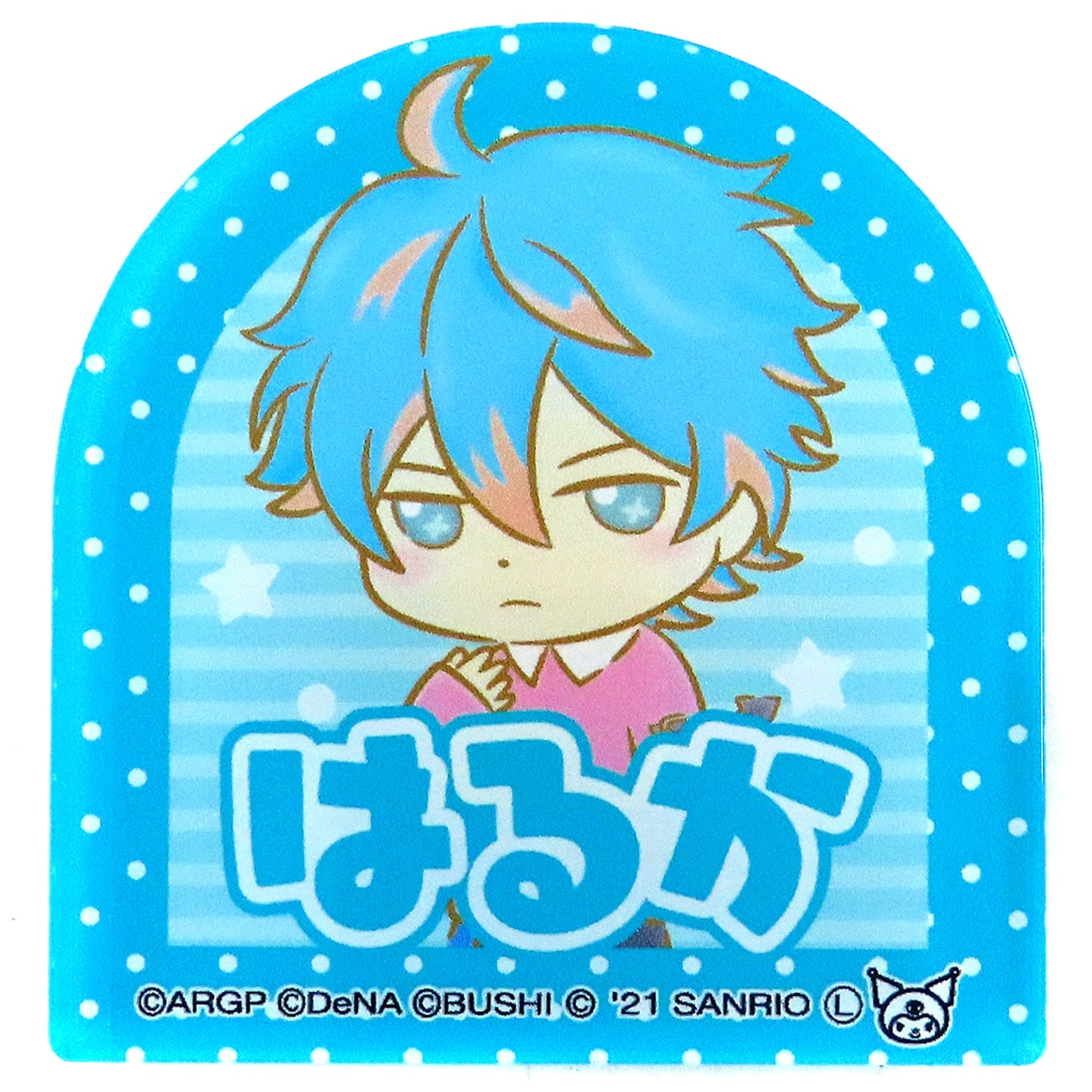 Haruka Nijo x Kuromi ARGONAVIS from BanG Dream! x Sanrio Characters Trading Name Acrylic Badge Collection B Animate Ikebukuro Main Store Limited [USED]