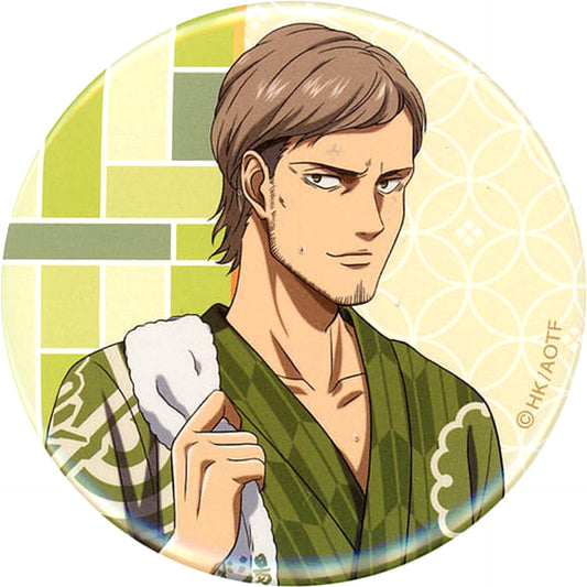 Attack on Titan Jean Kirstein Natural Proportions Can Badge Gokurakuyu Raku Spa: Motto Yasumanakuteha Katenai Ofuro no Tami The Sento Season 2 Limited Buttons [USED]
