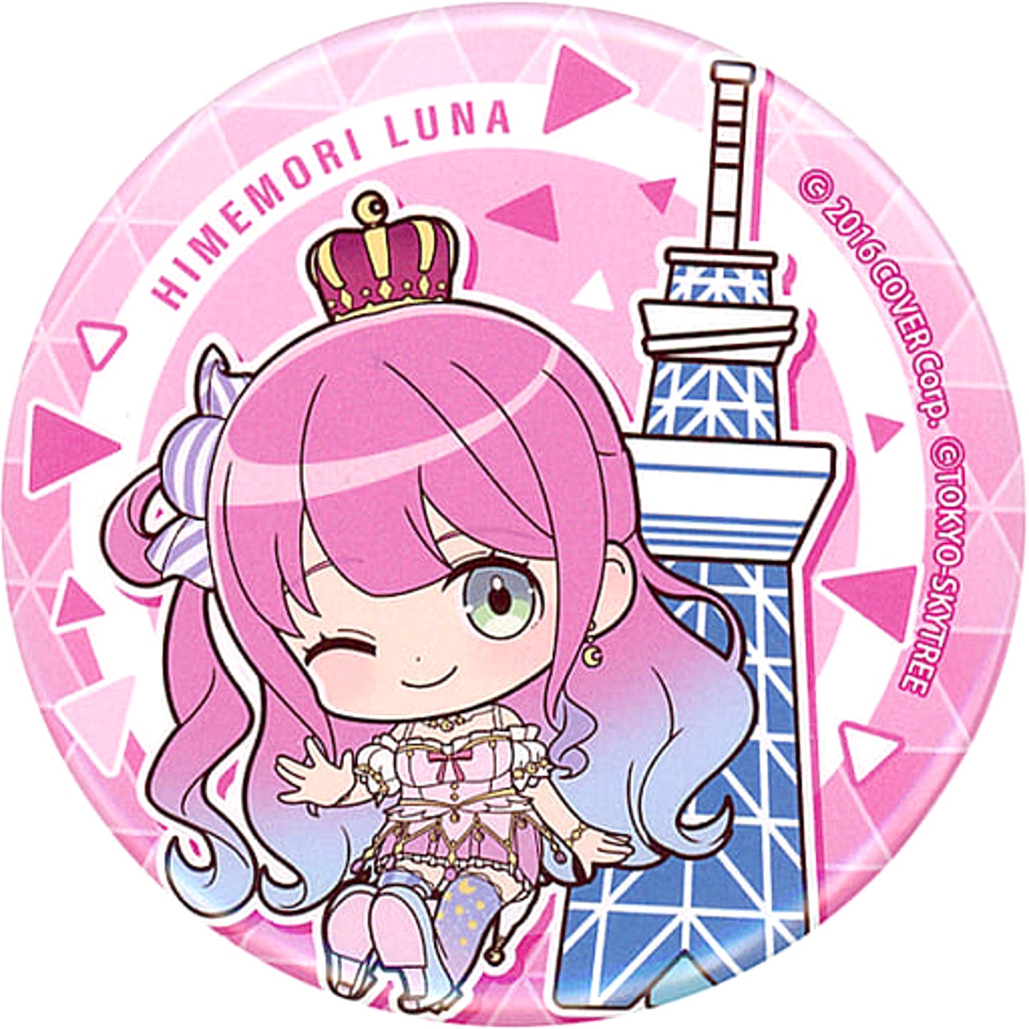 VTuber Hololive Himemori Luna Trading Can Badge Mini Character Ver. Tokyo Skytree Town Limited Buttons [USED]