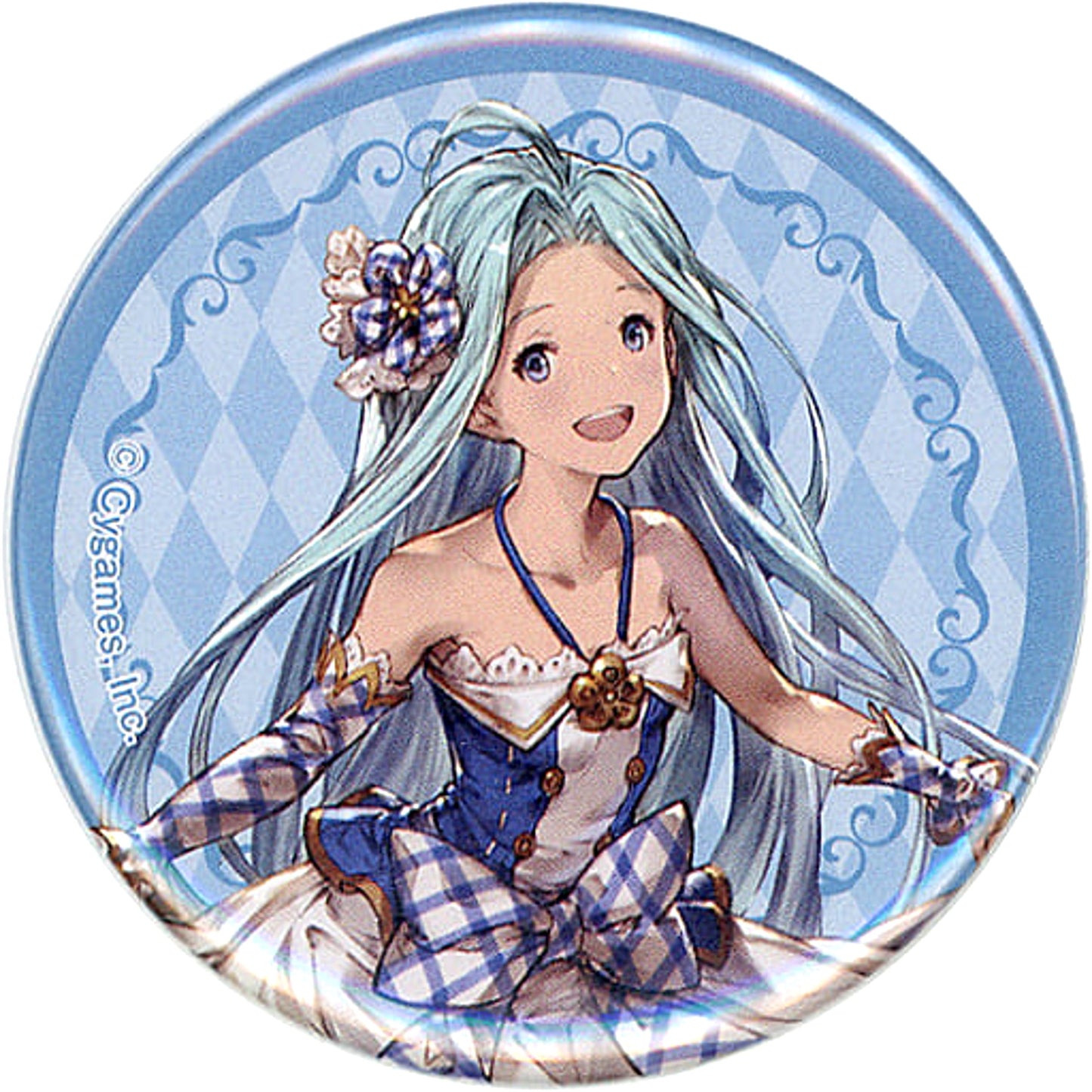 Granblue Fantasy Lyria Trading Can Badge Karaoke no Tetsujin Limited Buttons [USED]
