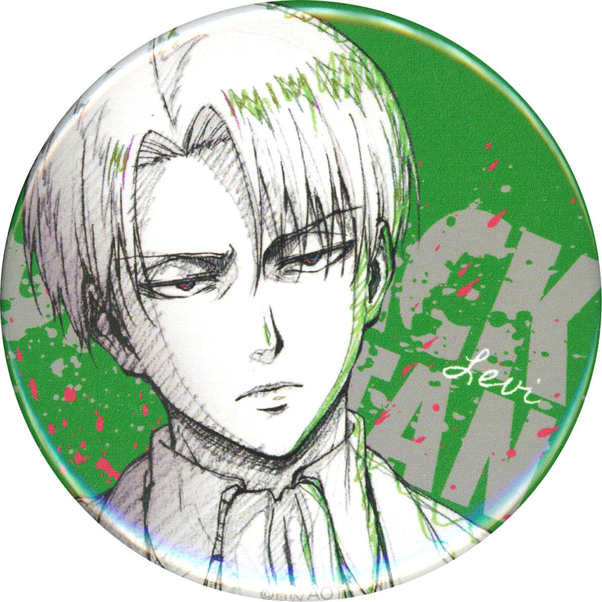 Levi Ackerman B Attack on Titan Season 2 WIT STUDIO Button Collection [USED]