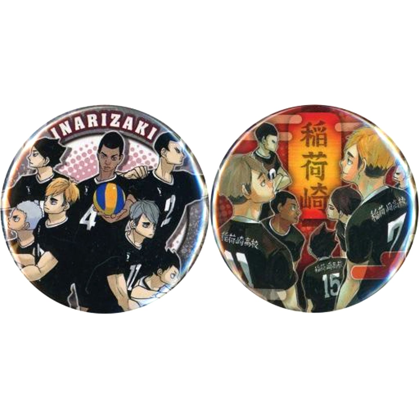 Group Haikyu!! Single Item Set of 2 Button Original Art Exhibition Inarizaki Set [USED]