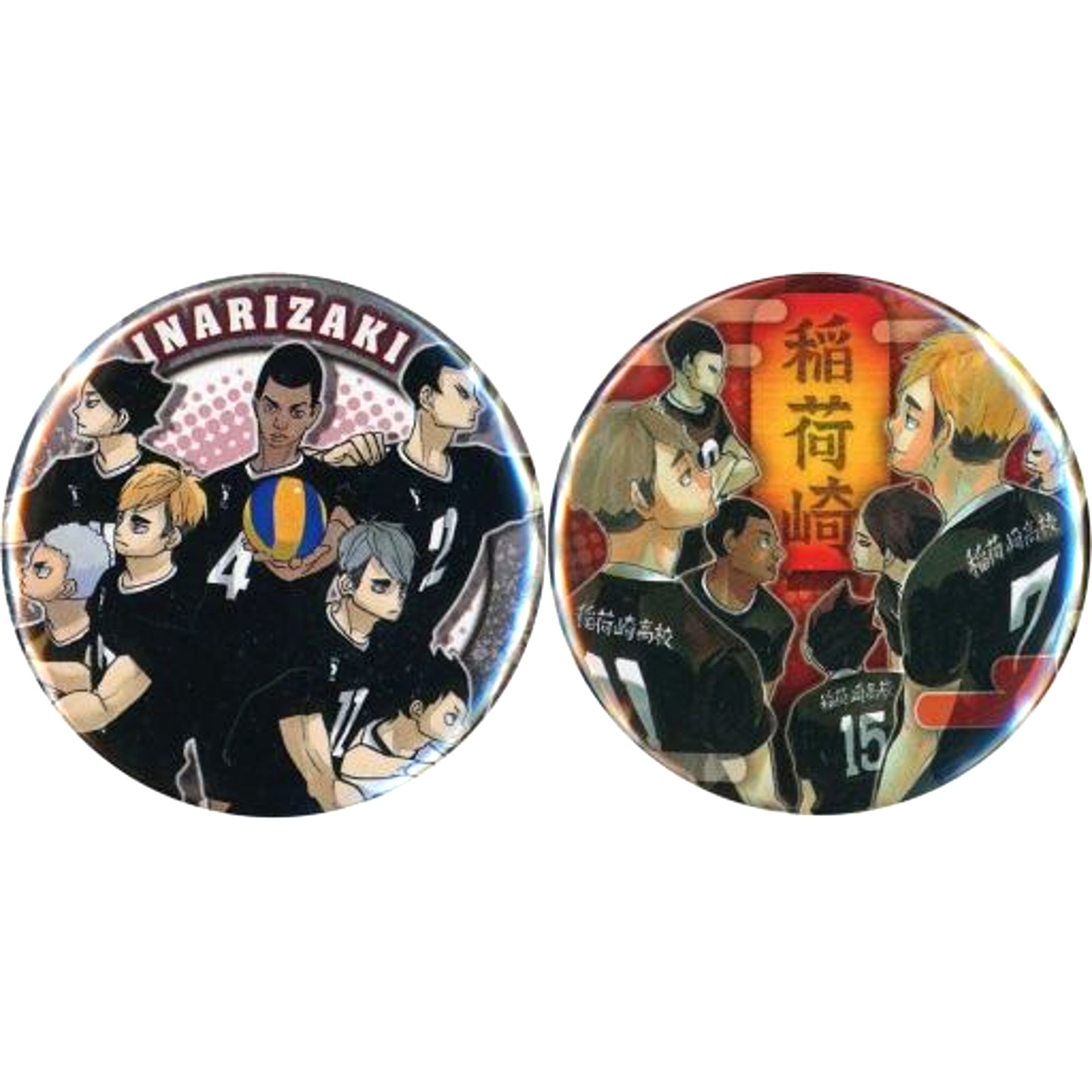Group Haikyu!! Single Item Set of 2 Button Original Art Exhibition Inarizaki Set [USED]