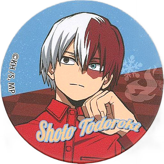 My Hero Academia Shoto Todoroki Trading Mat Can Badge JF2022 Ver. Buttons [USED]