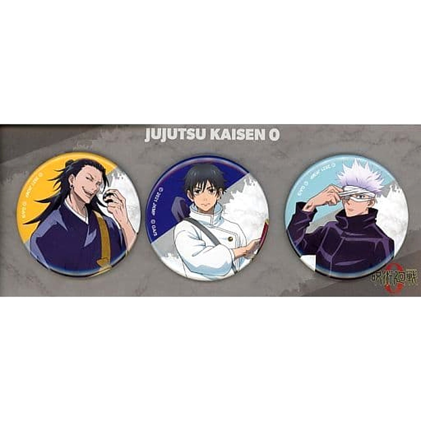 Yuta Okkotsu Satoru Gojo Suguru Getou Jujutsu Kaisen 0 Set of 3 Button JF2022 Ver. [USED]