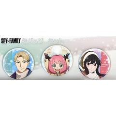 SPY x FAMILY Loid Forger Anya Forger Yor Forger Can Badge Set Jump Festa 2022 Limited Set of 3 Buttons [USED]