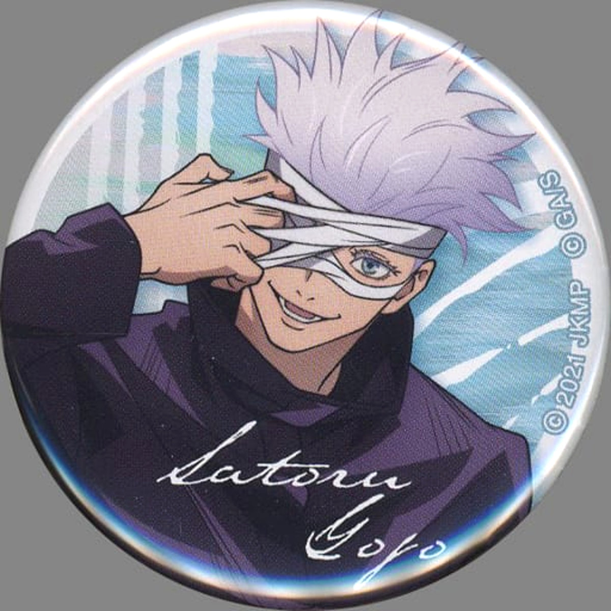 Jujutsu Kaisen 0 Satoru Gojo Can Badge Natural Proportions LAWSON Limited Buttons [USED]