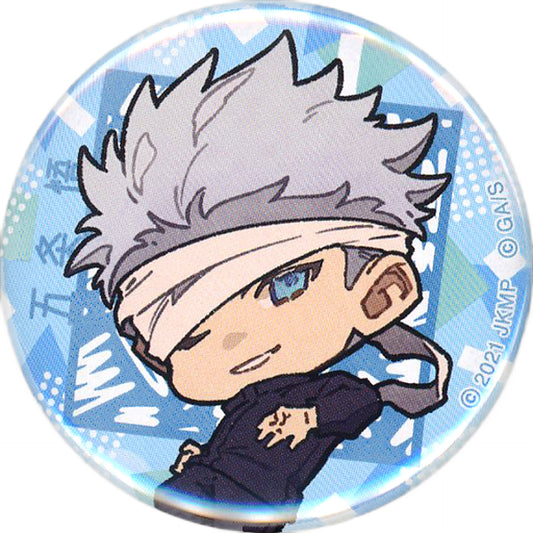 Satoru Gojo Jujutsu Kaisen 0 Can Badge Deformation LAWSON Limited Tin Badge [USED]