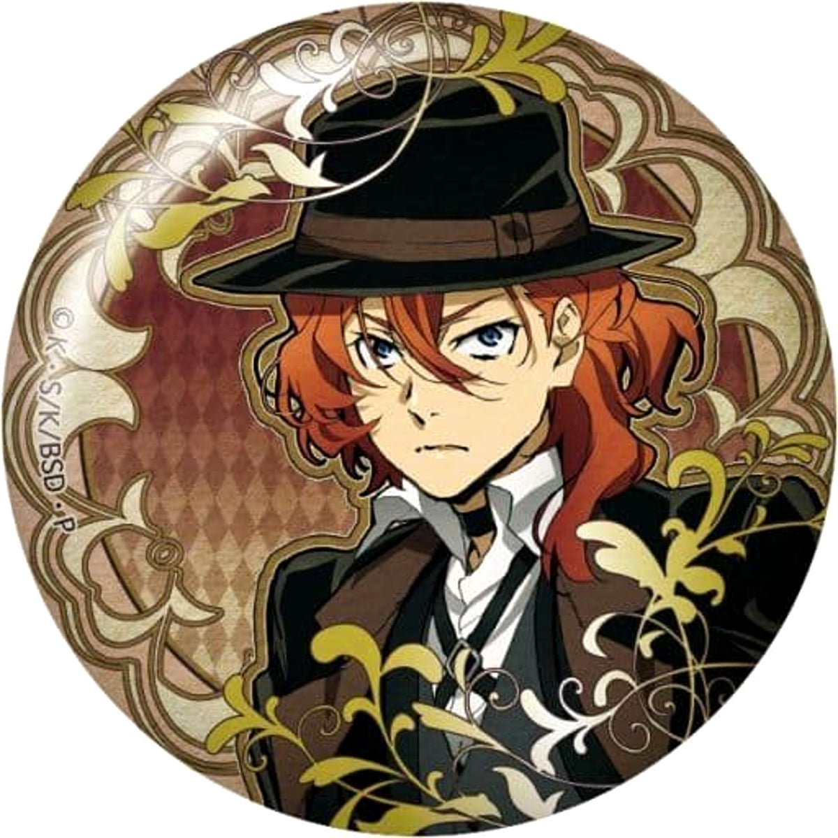 Bungo Stray Dogs Chuya Nakahara Art Nouveau Art Can Badge Buttons [USED]