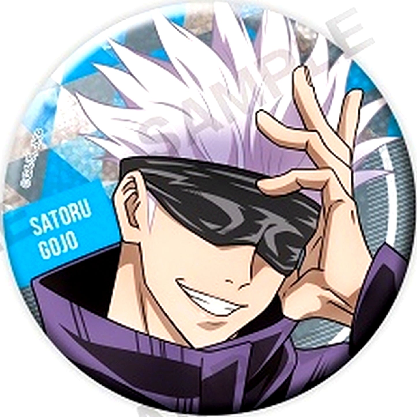 Satoru Gojo Front Jujutsu Kaisen Big Random Glitter Button [USED]