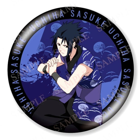 Sasuke Uchiha Naruto Shippuden Big Sparkle Button Collection Seal ver. [USED]