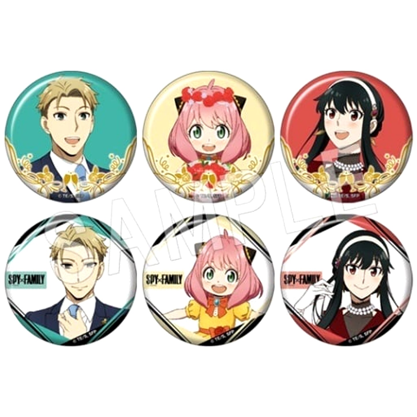 SPY x FAMILY Anya Forger & Others Trading Can Badge All 6 Types Set Buttons [USED]