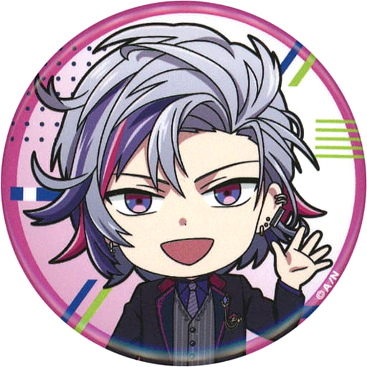 VTuber Nijisanji Fuwa Minato Close-up Character Badge Collection Buttons [USED]
