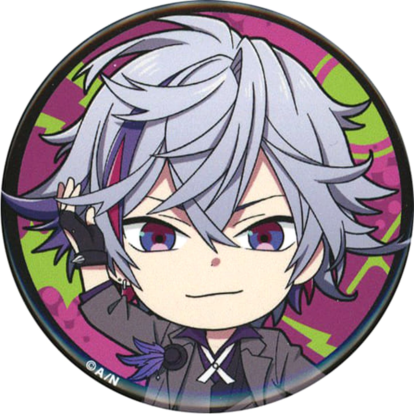 VTuber Nijisanji Fuwa Minato Close-up Character Badge Collection Rof-Mao Buttons [USED]