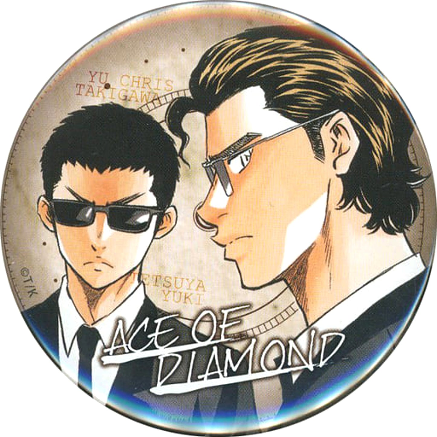Ace of the Diamond Chris Yu Takigawa Tetsuya Yuki Original Art Exhibition in Kyomaf Can Badge Collection Kyoto International Manga Anime Fair 2015 Kyomaf Limited Buttons [USED]