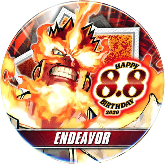Endeavor My Hero Academia Birthday Button 2020 Jump Characters Store Limited [USED]