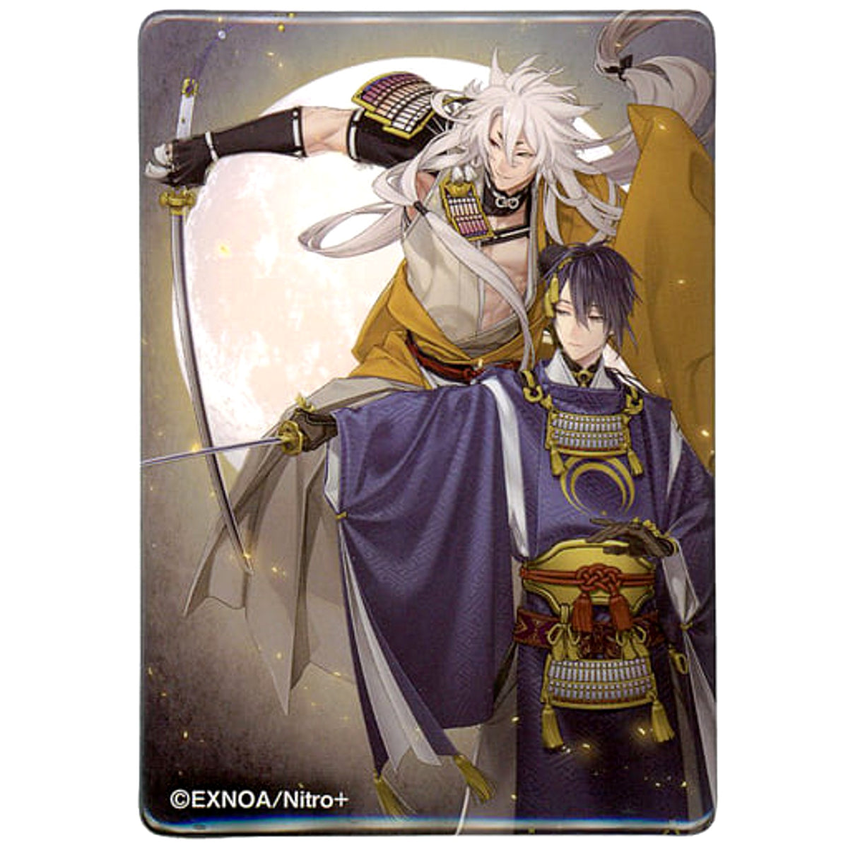 Touken Ranbu ONLINE Mikazuki Munechika Kogitsunemaru Newly Drawn Illustration Square Can Badge Collection 4 Expedition to the Present World Miyako Musubi Akari Musubi Exhibition Limited Buttons [USED]