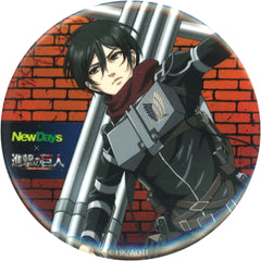 Attack on Titan Mikasa Ackerman Natural Proportions Can Badge Newdays Limited Buttons [USED]
