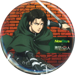 Attack on Titan Levi Ackerman Can Badge Newdays Limited Buttons [USED]