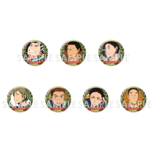 Set of 7 Haikyu!! Trading Button Fukurodani Academy Selection [USED]