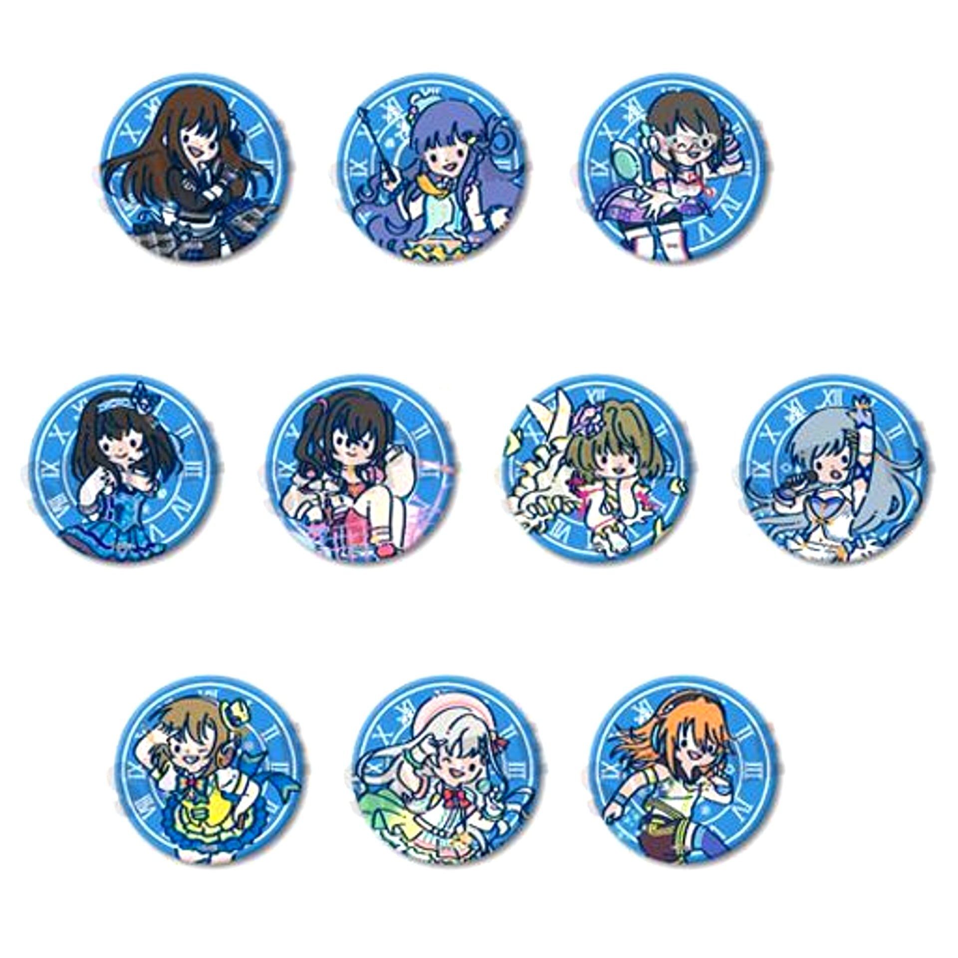 Set of 10 The Idolmaster Cinderella Girls Cool Leather Badge [USED]