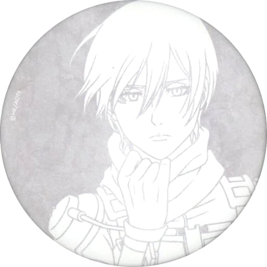 Attack on Titan The Final Season Mikasa Ackerman Velvet Can Badge Mappa Tsutaya Attack on Titan The Final Season Original Art Book Release Commemoration Pop Up Shop Vol.1 Limited Buttons [USED]