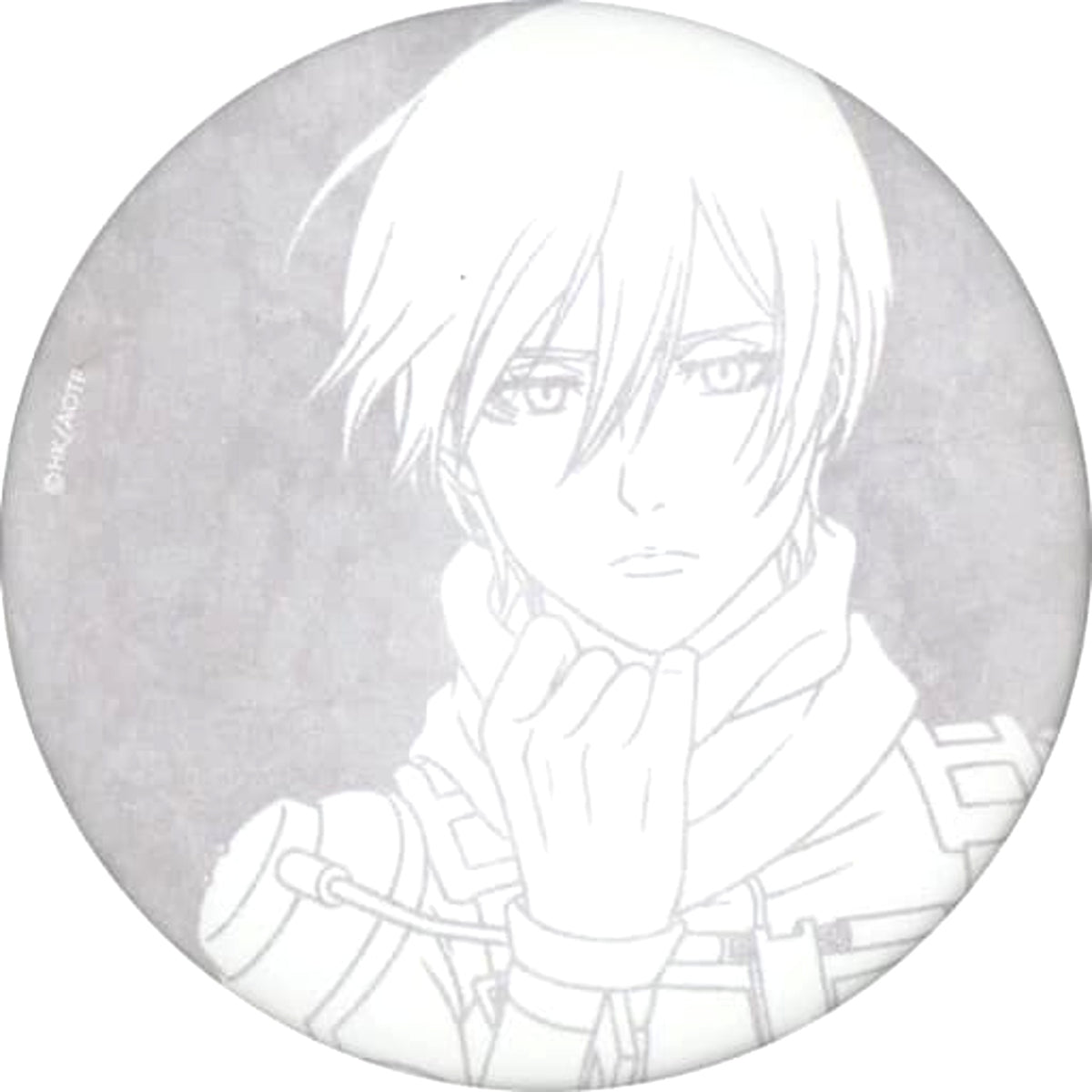 Attack on Titan The Final Season Mikasa Ackerman Velvet Can Badge Mappa Tsutaya Attack on Titan The Final Season Original Art Book Release Commemoration Pop Up Shop Vol.1 Limited Buttons [USED]