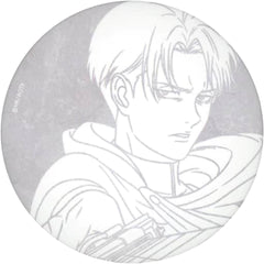 Attack on Titan The Final Season Levi Ackerman Velvet Can Badge Mappa X Tsutaya Original Key Frame Art Book Release Commemorative POP UP SHOP Vol.1 Limited Buttons [USED]