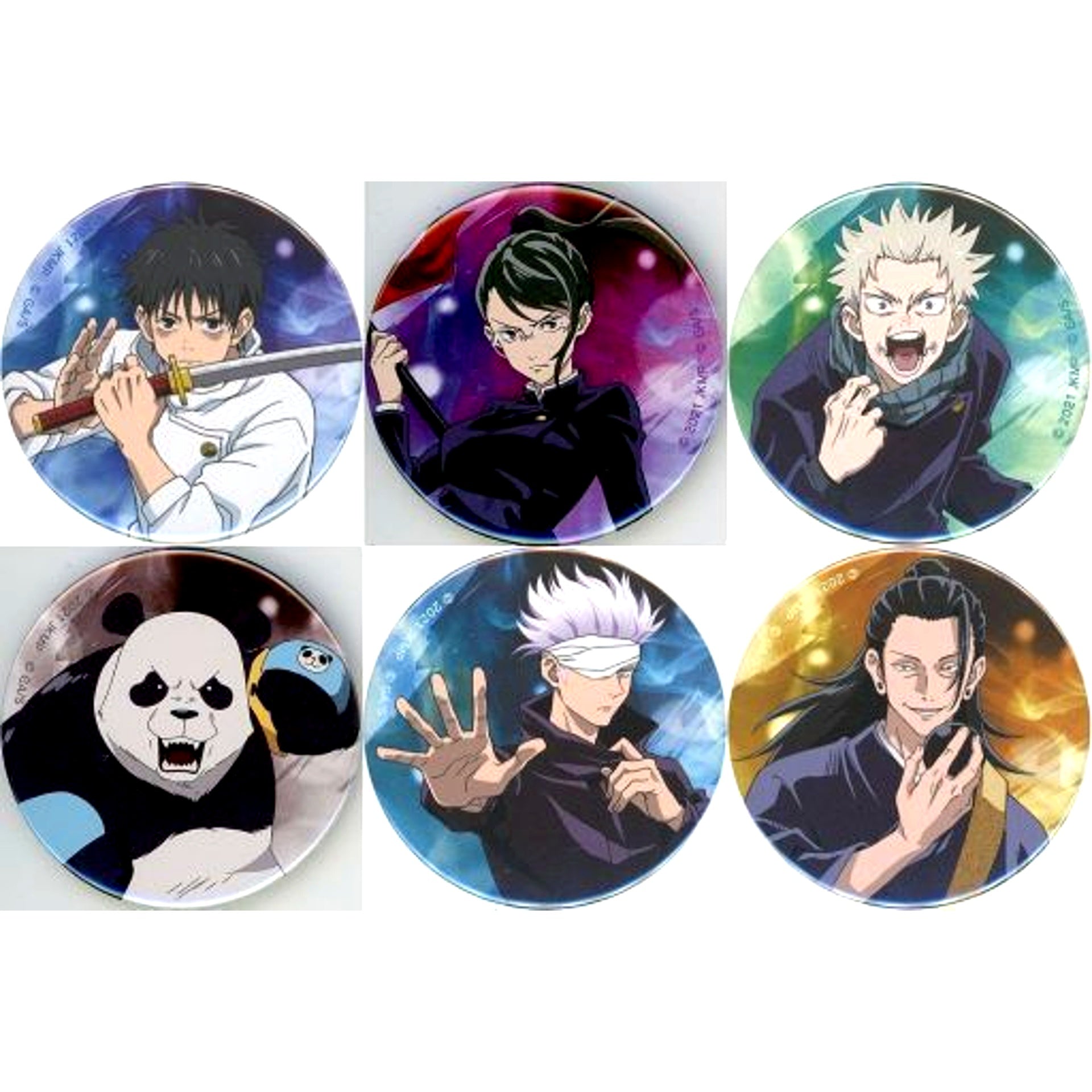 Set of 6 Jujutsu Kaisen 0 The Movie Button Collection Theater Goods [USED]