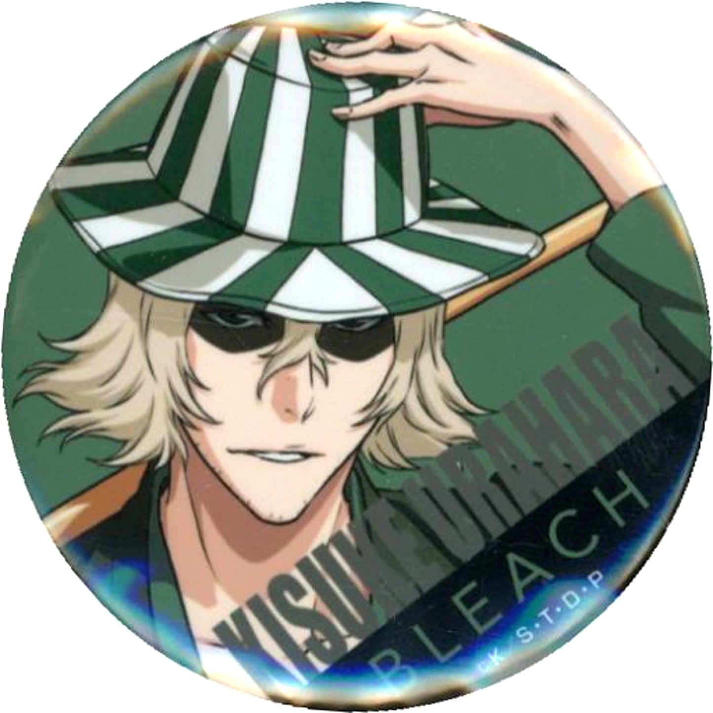 Kisuke Urahara Normal BLEACH x Chugai Grace Cafe Fortune Button [USED]