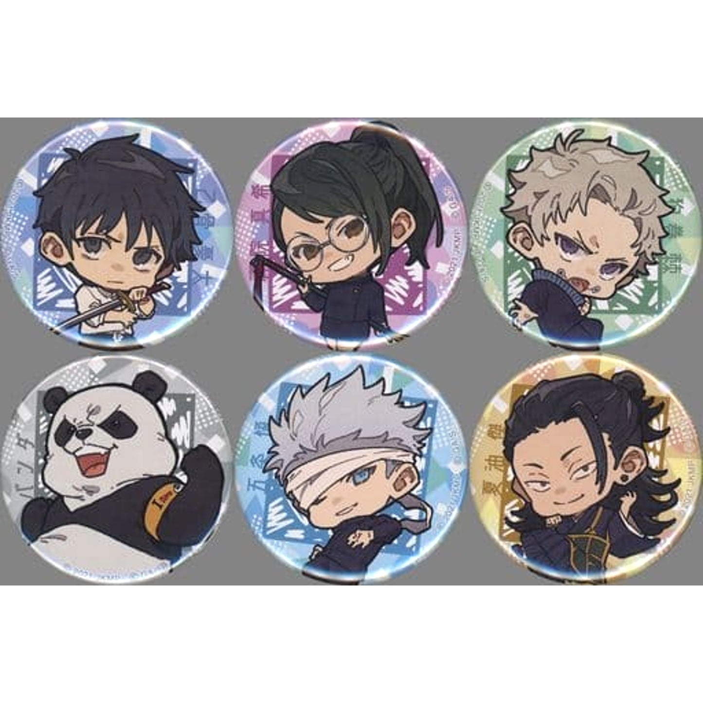 Jujutsu Kaisen 0 Yuta Okkotsu & Others Can Badge Chibi LAWSON Limited All 6 Types Set Buttons [USED]
