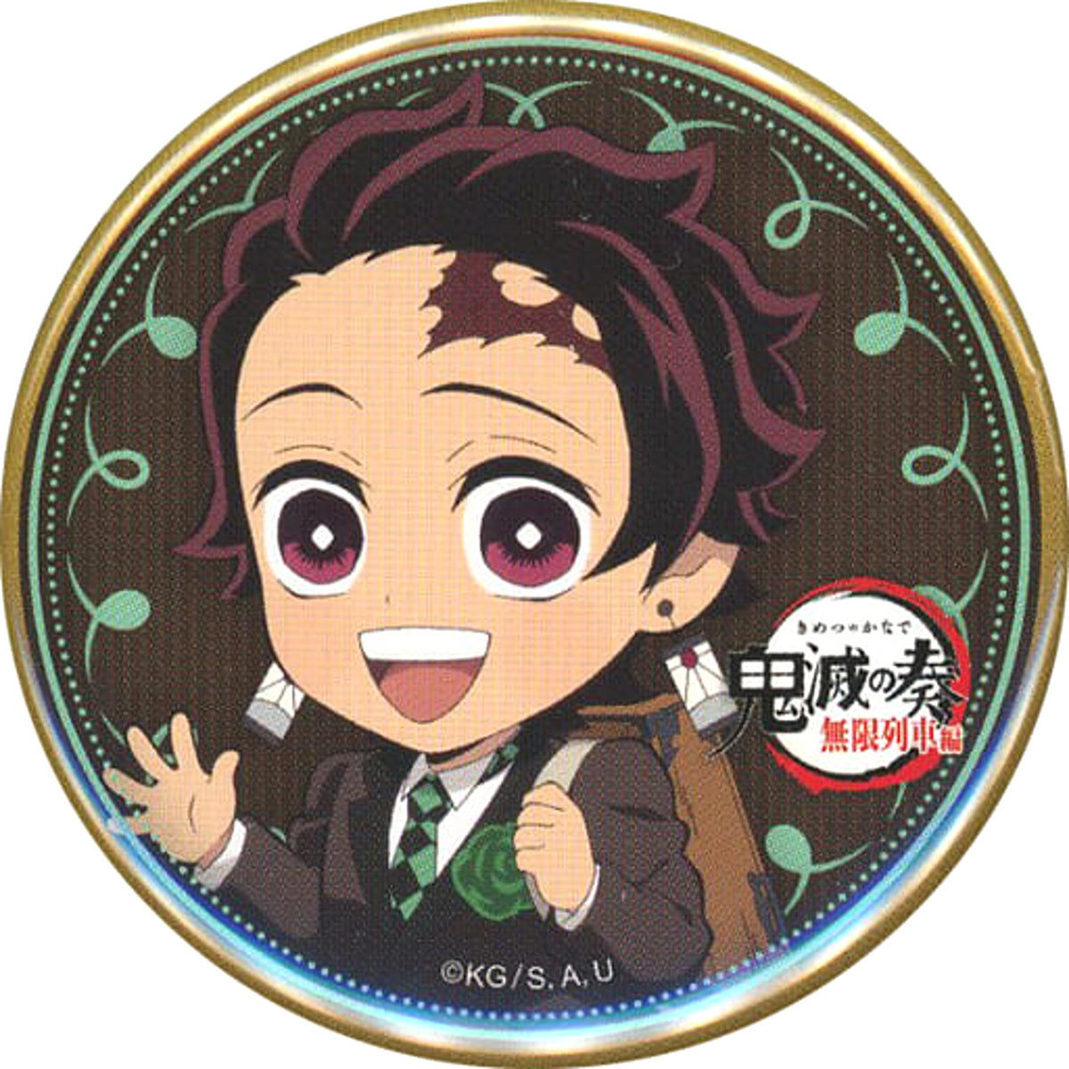 Demon Slayer: Kimetsu no Yaiba the Movie: Mugen Train Tanjiro Kamado Normal Ver. Mini Chara Newly Drawn Random Can Badge Orchestra Concert Kimetsu no Kanade Limited Buttons [USED]