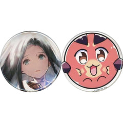 Grand Blues! Lyria Vyrn Can Badge Granblue Fantasy Campaign Winning Item Set of 2 Buttons [USED]